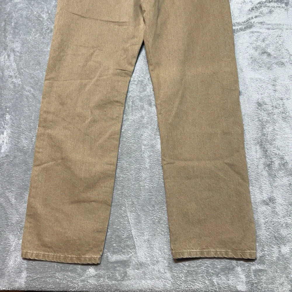 Wrangler Authentics ZM100KH Mens 38x32 Regular Fit Khaki Cotton Jeans